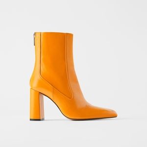 Zara heeled ankle boots